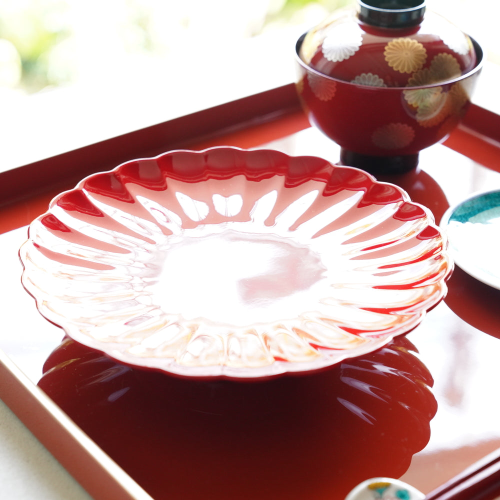 ROUND CHRYSANTHEMUM PLATE 6.5 IN