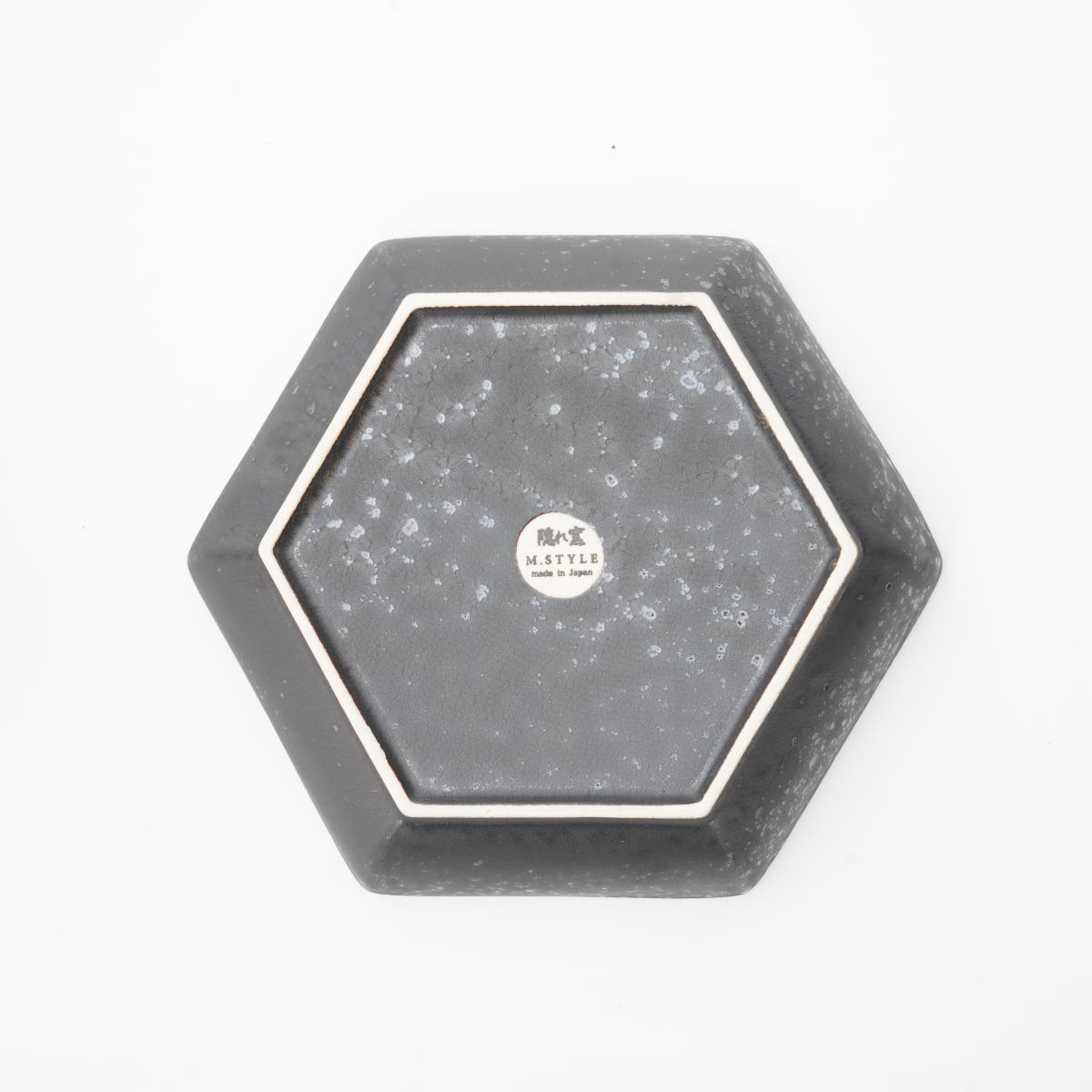 HEXAGONAL ARTISAN BOWL – COPPER GLAZE